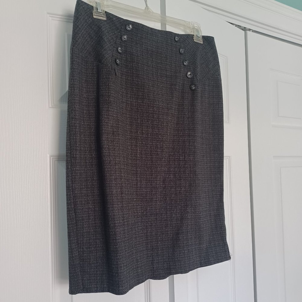 Dark Gray Pencil Skirt